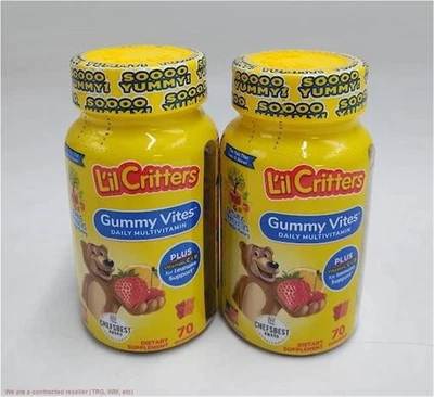 ¡PACK DE 2!! Gominolas multivitamínicas completas L'il Critters Gummy Vites - EXP:03/2026 Foto 1 de 2
