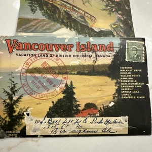 Vancouver Island SS Prinzessin Elaine Postkartenmappe Souvenir Mappe - Bild 1 von 14