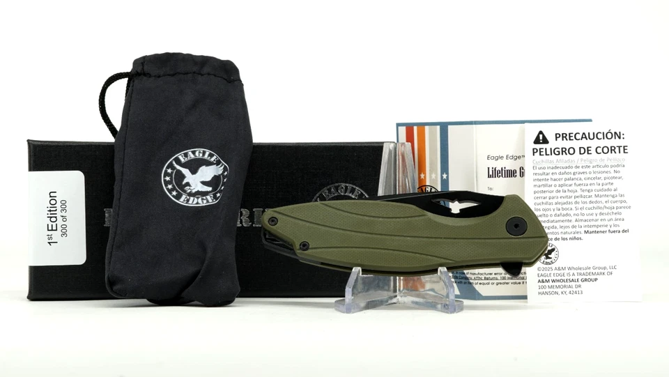 ¡NUEVO! Cuchillo Cerradura Plegable Eagle Edge ELITE SERIES Coleccionistas, Numerado 1ª Edición Foto 1 de 4
