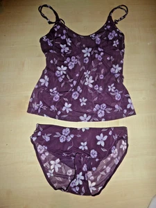 Hemdchen und Slip von Tchibo neu Größe 38/40 lila aubergine Set - Bild 1 von 1