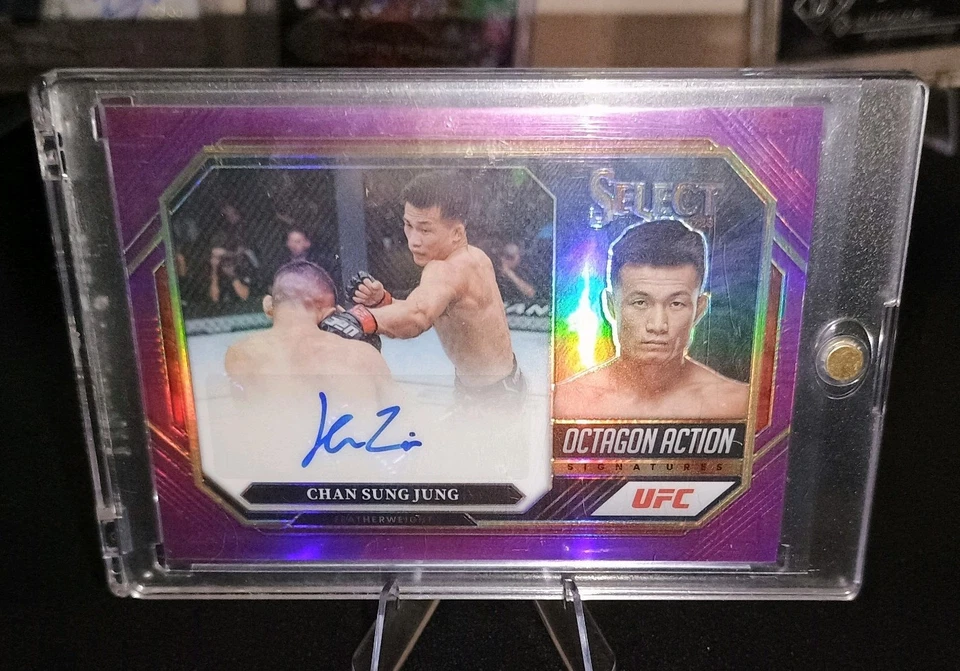 KOREAN ZOMBIE Chan Sung Jung 2023 Select Purple Octagon Action Signatures /49 - Image 1 of 1