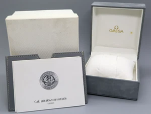 Omega Vintage Gray Watch Box Genuine Case Only From JAPAN - Picture 1 of 9