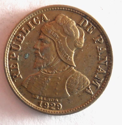 1929 PANAMA 2 1/2 CENTESIMOS -  LOW MINTAGE HIGH VALUE Coin - Lot N8 - Image 1 of 2