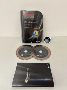 Microsoft Windows Vista Ultimate Upgrade Edition 32 & 64 Bit w/ Product Key - Picture 1 of 2