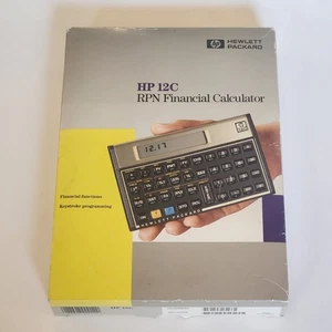 HP 12C RPN Financial Calculator – Vintage, Open Box, Unused, Tested, Complete - Picture 1 of 15