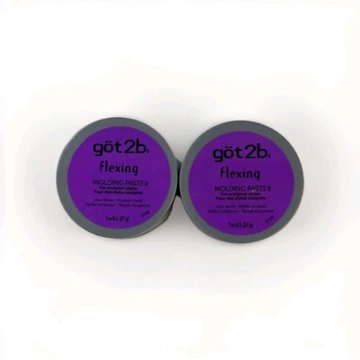 Got2b Flexing Molding Paste Low Shine Medium Hold Sculpted Styles 2 oz - 2-Pack - Image 1 of 3