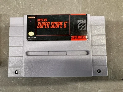 Vintage Super Scope 6 Super Nintendo Official SNES Game Cartridge OG Shooting - Image 1 of 4