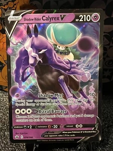 Pokemon Card - Shadow Rider Calyrex V Holo Chilling Reign 074/198 - Mint/ NM - Picture 1 of 2