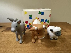 1993 Avon My First Christmas Story Nativity - The animals In Original Box - Picture 1 of 6