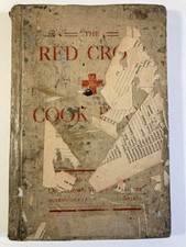 Vintage Antique Red Cross Cookbook Recipes Cards Clippings Paper 1906 Calendar