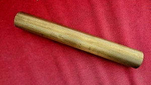 VICTORIAN STYLE BRASS LAMP BASE CENTRE COLUMN 11" X 1.1/2" IN GOOD CONDITION - Picture 1 of 2