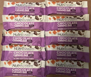 💕 10 Nutrisystem Chocolate Caramel Bar SNACK BB December 2025 - Picture 1 of 2