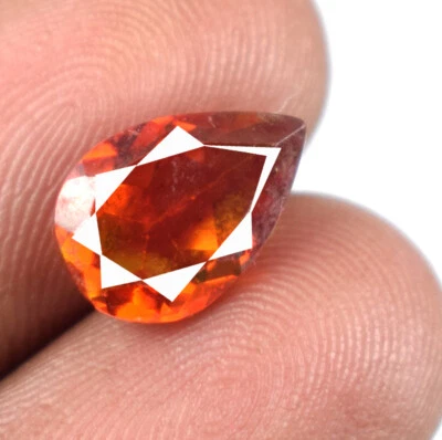 Natürlicher Spanien Orange Sphalerit Edelstein Zertifiziert Hochzeitsgeschenk - Bild 1 von 4