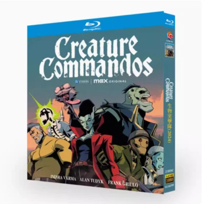 Creature Commandos Temporada 1 (2024) BD Película TV Película 2 Discos Todas las Regiones Nuevo Juego de Caja - Imagen 1 de 2