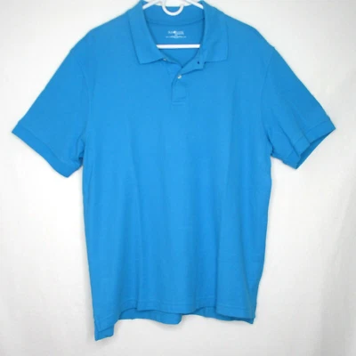 Sun River Polo Shirt Men's Size L Blue Short Sleeve - Image 1 of 4