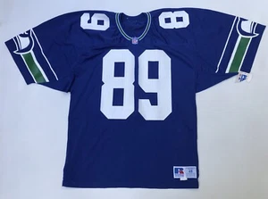 Vintage 80er 90er Seattle Seahawks Brian Blades 89 Trikot Russell NFL Athletic 48 Neu mit Etikett - Bild 1 von 9