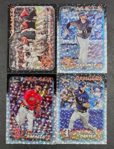 2024 Topps Serie 1 / Serie 2 / Actualización TABLERO DE LÁMINA CRAQUELADA PLATEADO Tú eliges - Imagen 1 de 1