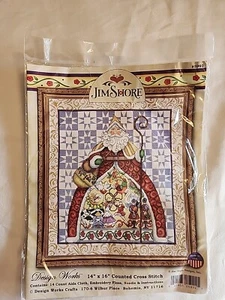 Design Works Jim Shore Babbo Natale #5992Kit punto croce contato NUOVO - Foto 1 di 4