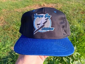 NUOVO Tampa Bay Lightning script sportivo vintage anni '90 NHL universale ind - Foto 1 di 8