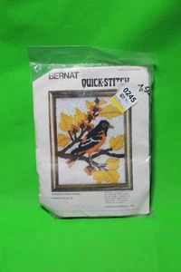 Mini aguja vintage Bernat puntada rápida Baltimore Oriole T09508 pájaro - Imagen 1 de 5