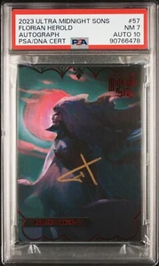 2023 Marvel Fleer Ultra Midnight Sons MARTINE BANCROFT 018/100 Auto PSA 7 POP 1 - Picture 1 of 2