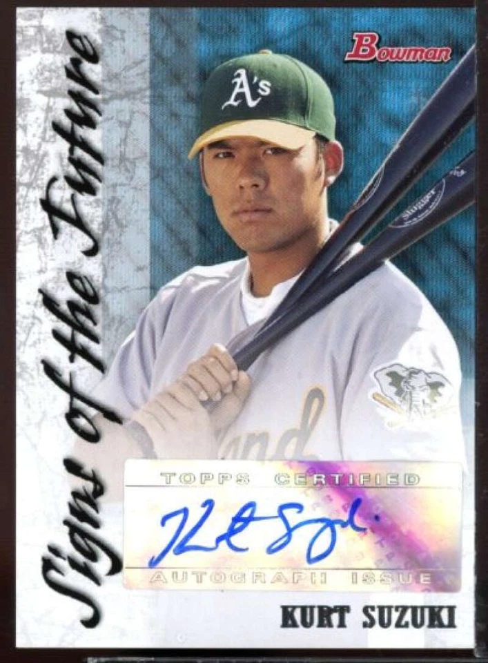 Kurt Suzuki Rookie Card 2007 Bowman Signs of the Future #KS  - Image 1 of 2