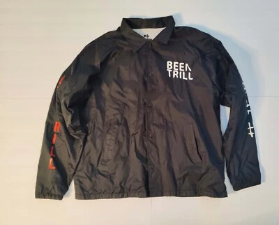BEEN TRILL MALLRATZ RARE Men's windbreaker ##  jacket XL coat distressed - Image 1 of 4