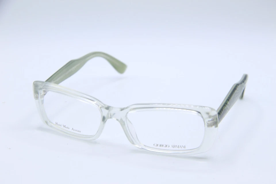 NEW GIORGIO ARMANI GA 943 LU9 CLEAR GREEN AUTHENTIC FRAMES EYEGLASSES 52-16 - Image 1 of 4