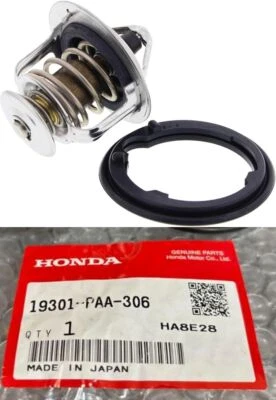 Honda Genuine OEM Thermostat with Gasket 19301-PAA-306 Civic Integra Acura RSX - Image 1 of 4