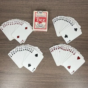 VTG Bee ‘92’ Club Special Cambric Finish Playing Cards Deck Golden Nugget Casino - Picture 1 of 10