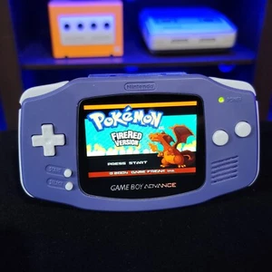 Indigo Game Boy Advance GBA Console with iPS V5 Backlit LCD MOD Console - Afbeelding 1 van 4