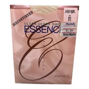 1993 Essence Magazine Ultra Ultra Sheer Pantyhose Discontinued #916 Beige Size E - Picture 1 of 2