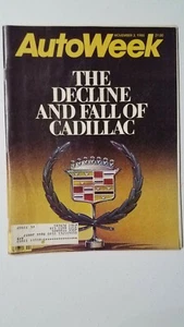 Autoweek Magazine The Decline And Fall Of Cadillac November 3, 1986 - Picture 1 of 3