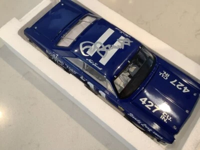 NED JARRETT AUTOGRAPHED 1965 URL RICHMOND FORD GALAXIE 500 DIECAST W/COA & CARD - Image 1 of 4