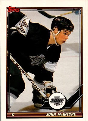 1991-92 Topps Hockey - #37 John McIntyre - Image 1 of 2