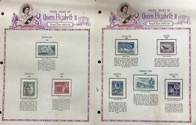 Edición Postal Reina Isabel II Royal Tour 1953-54 2 escaneos Foto 1 de 2