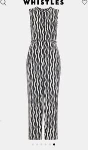 Whistles Optical Rope Josie Jumpsuit Size 10 - Picture 1 of 10