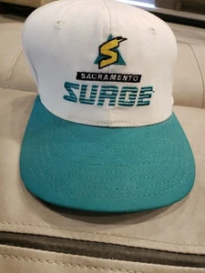 Rare Vintage WLFA Embroidered Sacramento Surge Football Snapback Hat By AJD - Picture 1 of 7