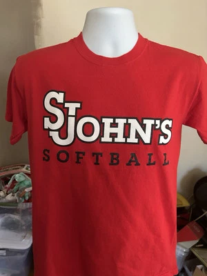 Camiseta Clásica St. John's Red Storm Softbol Equipo Emitida Pequeña SJU ¡Sin Usar! Foto 1 de 4