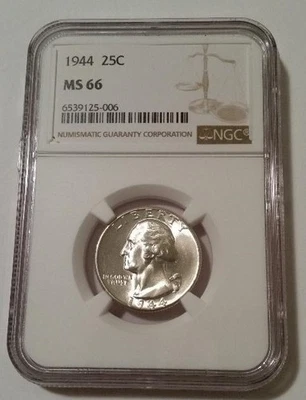 NGC 1944 Washington Quarter MS66 - Image 1 of 2
