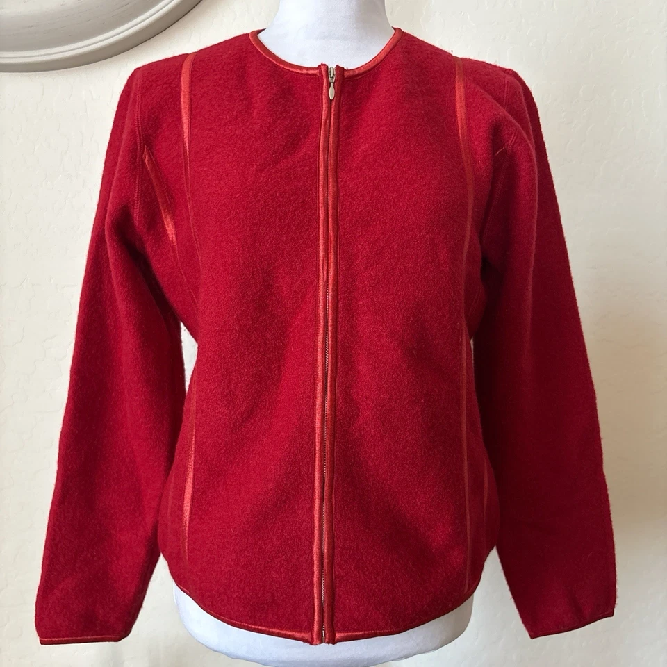 Женский кардиган Alfani Red Amore 100% шерсть мериноса с оборками размер M - Изображение 1 из 4