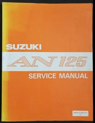 Suzuki AN125 (S) 1995 Genuine OEM Workshop Manual - Image 1 of 4