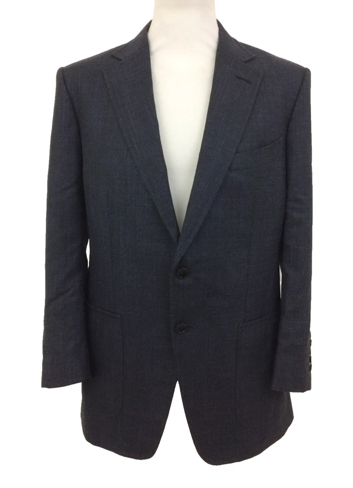Chaqueta para hombre Tom Ford talla UK 42R/52R azul marino tweed O'Connor lana seda usada Foto 1 de 4