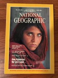 National Geographic Magazine June 1985 Back Issue Afghan Girl Vol. 167 No. 6 - Imagen 1 de 14