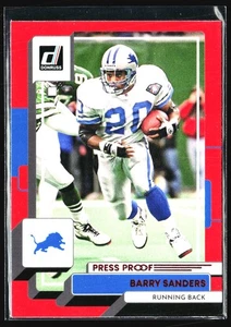 2022 Donruss Press Proof Barry Sanders Detroit Lions #93 - Picture 1 of 2