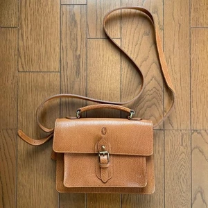 Ralph Lauren Leder Schultertasche Braun Gürtelschnalle Verschluss Tasche... - Bild 1 von 6