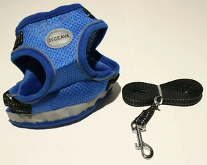 AVCCAVA Cat Kitten Harness Leash Set MEDIUM Mesh Reflective - Picture 1 of 3