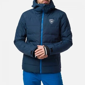 Rossignol Rapide Men's Ski Dark Blue Hooded Jacket Size 48 - Picture 1 of 12