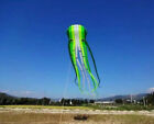 3D eyes 15m green 1 Line Stunt Parafoil Octopus POWER Sport Kite outdoor toy