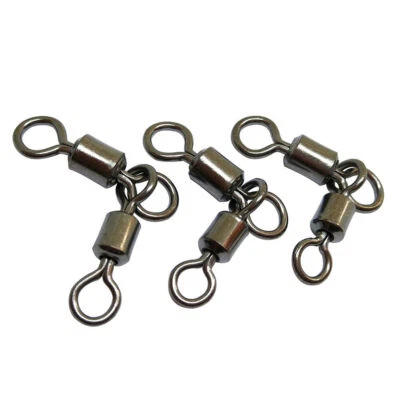 50/100/200 3 Way Fishing Swivel Slid 3-Way T Turn Swivel Typing Double Drop Rigs - Image 1 of 4